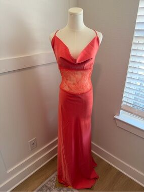 Peppermayo Shae Maxi Dress – Tangerine / Coral (Size US 16 / AU 20)